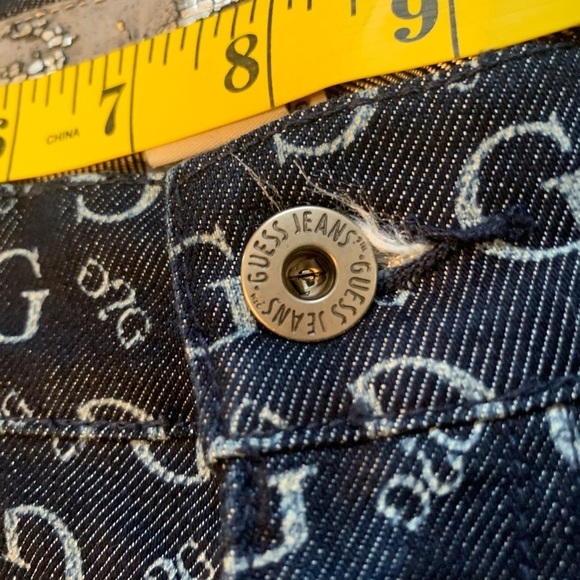 GUESS vtg All Over Logo High Waisted Denim - Picture 9 of 9